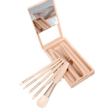 Homebabad 5-Piece Travel Makeup Brush Set with Mirror Case - product image 1