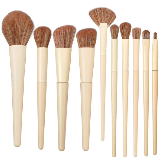 Homebabad 10-Piece Makeup Brush Set for Powder, Blush and Eyeshadow - product image 1
